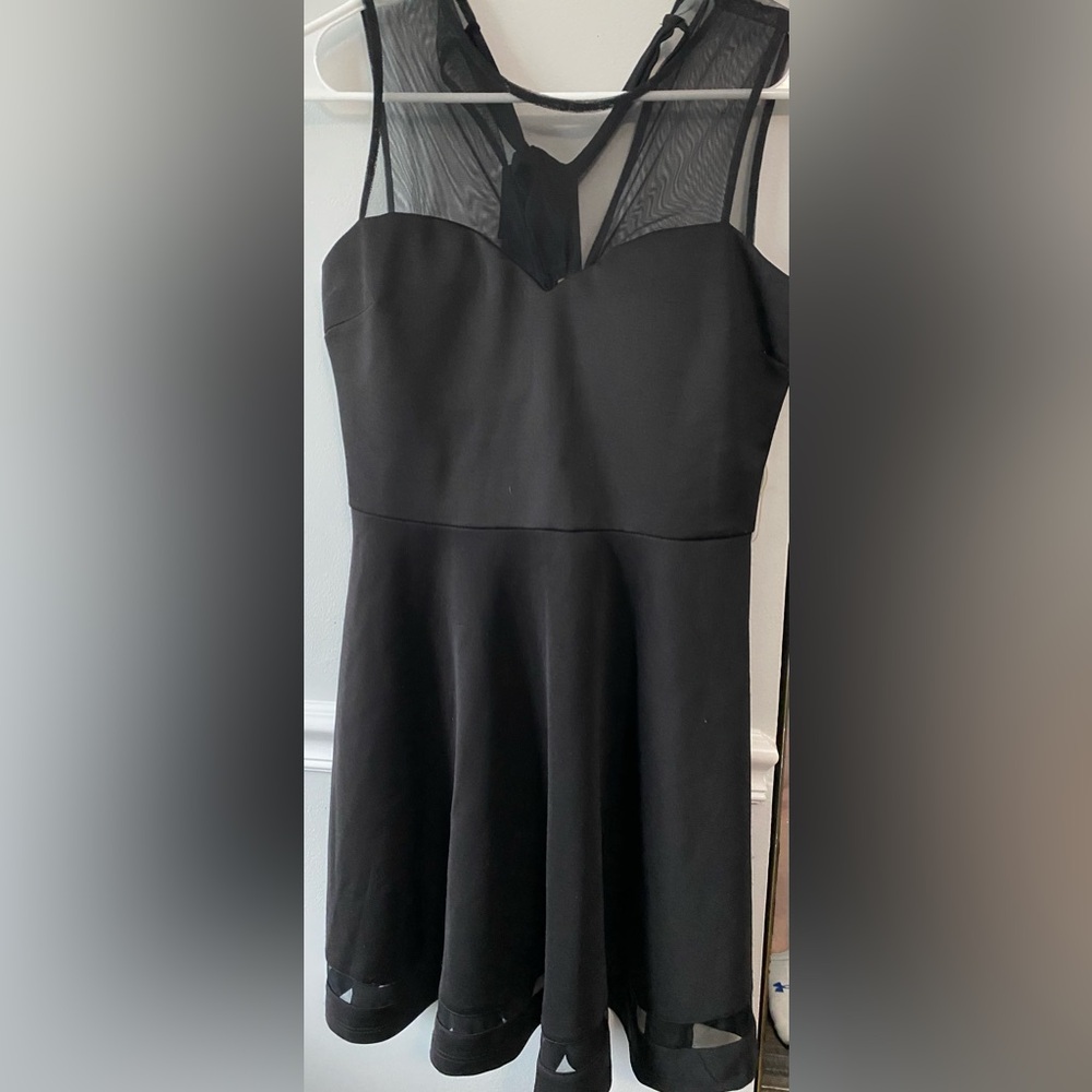 Sequin Hearts Black Sheath Midi Dress Sleeveless Cocktail